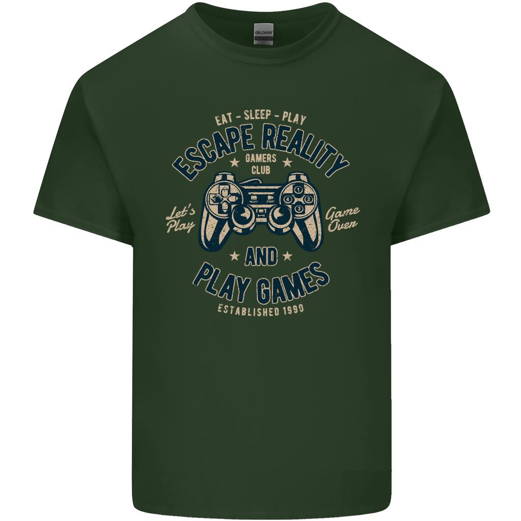 Escape Reality and Play Games Unisexs Light Cotton TShirt