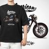 Men's T-shirt Motorcycle Printed T-shirt Hip-hop Street Top Streetwear Vintage T Shirt Cotton Retro Motorcycle Plus Size T-shirt