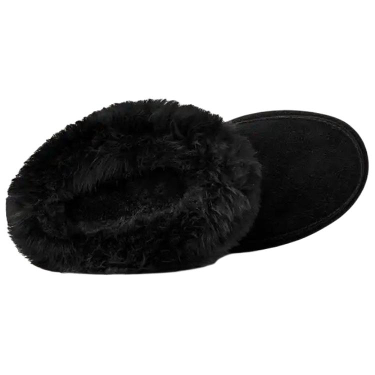UGG Classic Ultra Mini Chalet Suede Warm Versatile Slip-On Short Snow Boots Women boots Black 1173832-BLK
