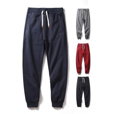 Sports Pants Men's Fall and Winter New Arrival Velvet Pants Thickened American Heavy Weight Embroider Sweatpants Export Men's Casual Pants