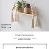 Cross-Border Cotton Rope Tapestry Wall Hanging with Shelf for Green Plants