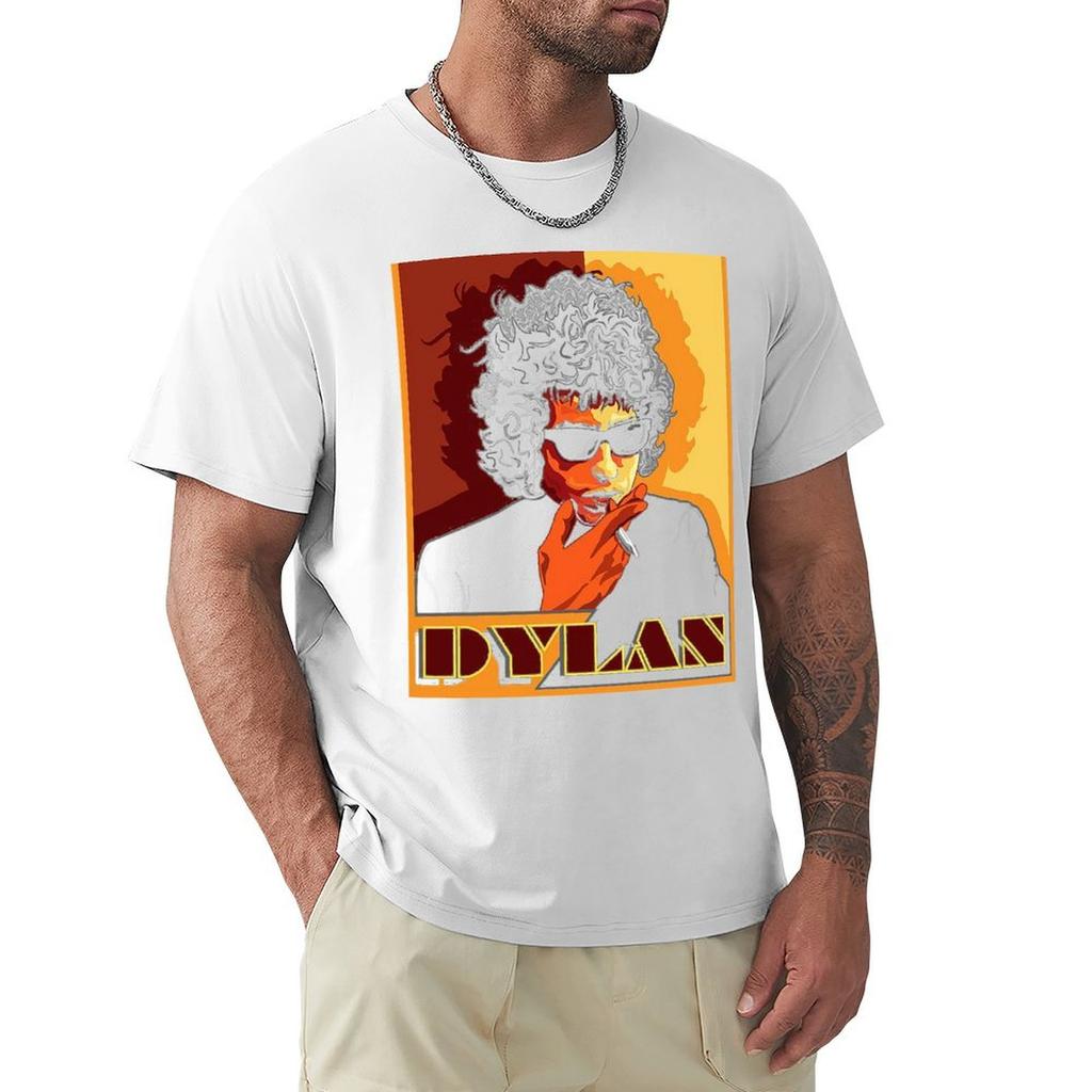 Offizielles Merchandise von Bob Dylan T-Shirt Lässig Lockerer Schnitt Sommer T-Shirt