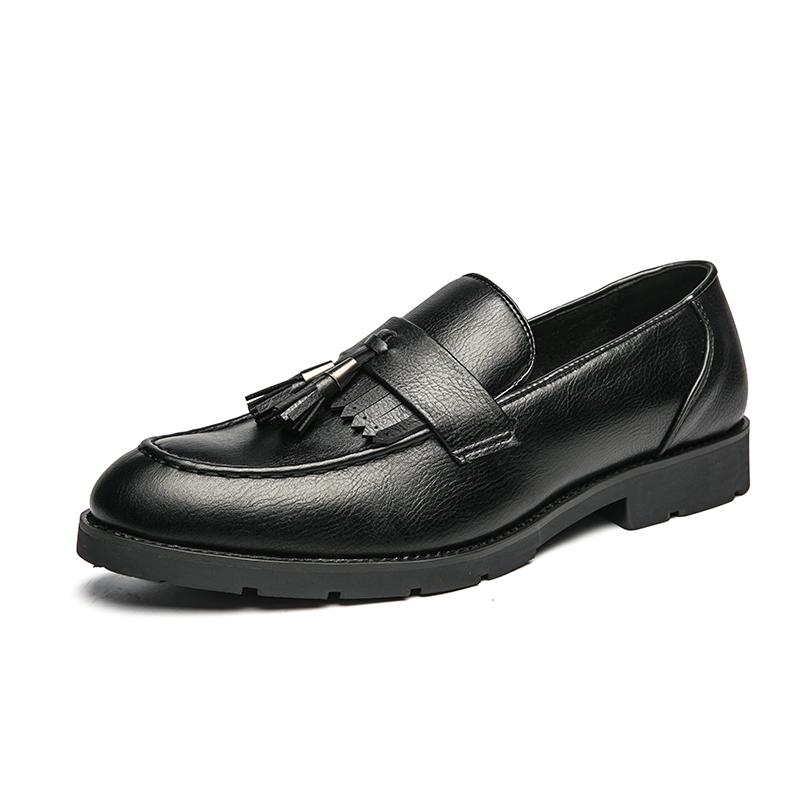 Fashion Spring New Casual Shoes Loafers British Style Party Leather Wedding Shoes Men's Platform Shoes Leather Oxford Shoes Dress Shoes