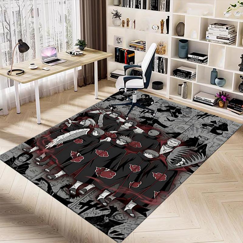 1pc Akatsuki Members Collage Carpet for Playroom Bedroom Living Room Sofa Home Decor,kids Game Area Rug Non-slip Floor Mat Y723123