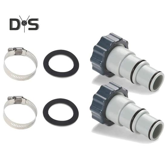 

1 комплект, сменный адаптер для шланга, многоразовый соединитель для шланга для бассейна, прочный резьбовой соединительный насос, детали для бассейна A