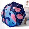1pc Night Flowers Automatic Open/Close Umbrella, Portable Folding Umbrella for Travel, Themed Events, It Is Suitable As a Gift for Various Festivals,