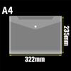 1-3PCS A4 Poly Envelope Folder with Snap Button Clear Waterproof Plastic Document Protector for School Home Office Organization