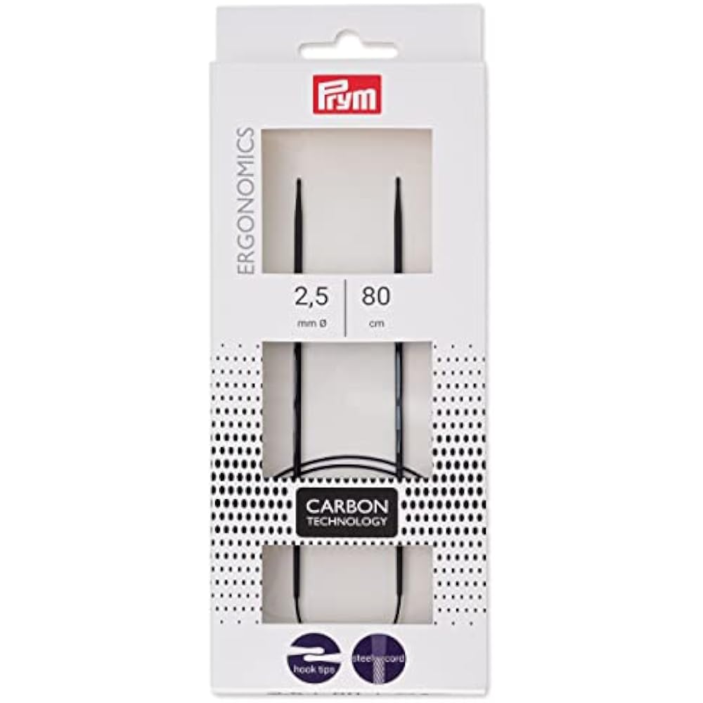 Prym (Prym) ergonomic ring needle 80cm 2.5mm PRM215301 black
