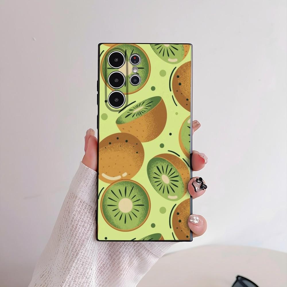 

Kiwi Fruit Fashion Phone Case For Samsung Galaxy S25 S24 S22 S23 Ultra S21 S20 Plus 5G Frosted Non-Slip Full Cover Soft Case samsungS25