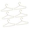 10pcs Gold Doll House Clothes Hanger Rose Gold Outfit Holder Doll Garment Hanger  Wardrobe Storage