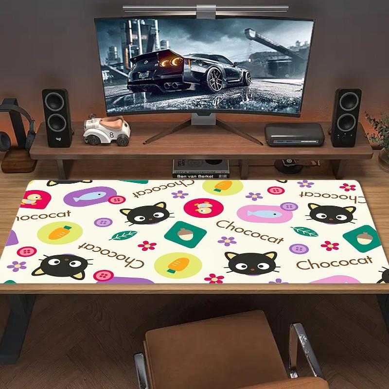 Chococat Print  Cushion Non-slip Laptop Tablet Big Mousepad XXL Mat Mini PC Playmat With Lock edge