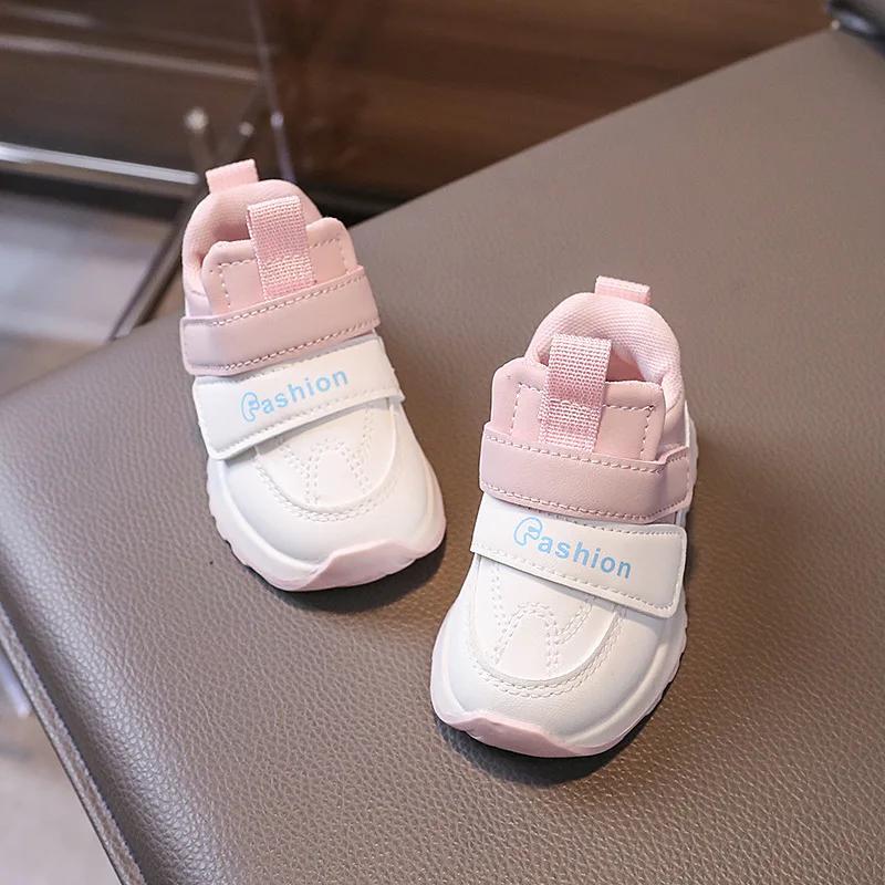 Toddlers Shoes for Boy Leather Breathable Running Shoes for Kids Girls School Spring Autumn Fashion Children's Causal Sneakers