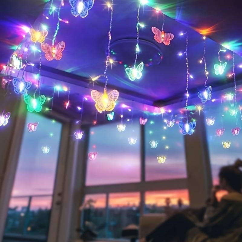 Butterfly Led String Light Set For Garden And Patio For Outdoor Celebration