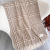Luxury Plaid Scarf Winter Warm Cashmere Women Long Pashmina Foulard Female Scarves Lady Tassel Shawl Wraps  Design New