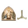 Stabile Futterkrippe Kunst Krippenszene Holz Tischdekoration, Weihnachten Heilige Familie Figur Dekoration, Dekorative Ornamente für Eingang Religiöse Weihnachten