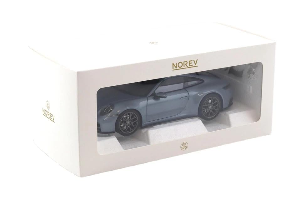 Norev Porsche 911 992 Carrera 2025 Polar Silver NOREV Carrera Fully Opening 1/18
