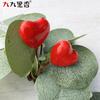Valentines Day Heart-Shaped Candle Wreath With Eucalyptus Leaves Fabric Floral Decor Wedding Party Home Photography