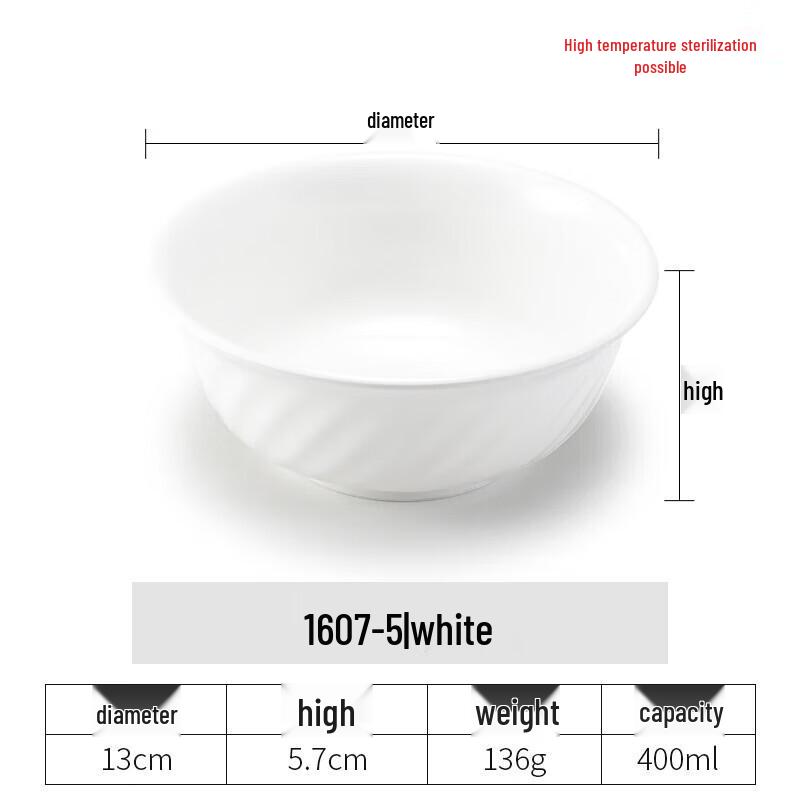 Chinese Style Melamine Two-Tone Twill Bowl