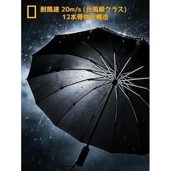 Folding umbrella automatic open close mens 12 ribs durable wind-resistant shape memory 3-second storage large sturdy super water-repellent absorbent