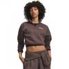 Womens/Ladies Rival Cropped Half Zip Sweatshirt