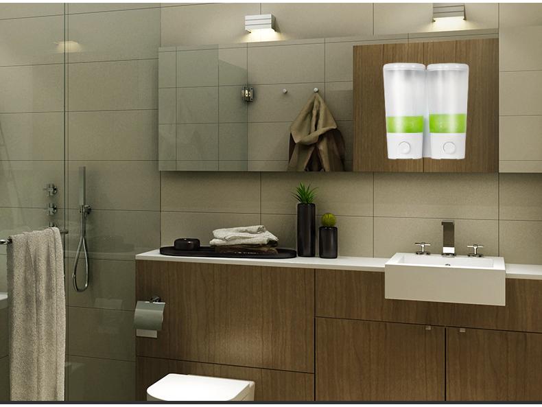 Wall-Mounted Leak-Proof Soap Dispenser for Hotels and Guest Houses - Single Head Shower Gel and Hand Sanitizer Holder