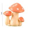 Mini Artificial Mushroom Figurine Resin Simulate Fake Mushroom Miniatures Fairy Garden Miniature Landscape Lawn Decorations