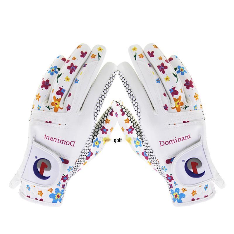 

Genuine Dominant Women s Non-Slip PU Golf Gloves - Left, Right, or Both Hands, Soft & Delicate Design White Size 20