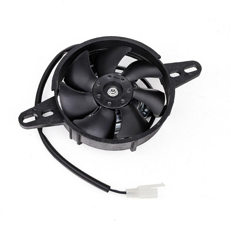 Motorcycle Oil-Cooling Fan Assembly for 150Cc 200Cc 250Cc Small Bikes and Utility Vehicles, Mounting Ears and Cooling Support for Hill Climbing