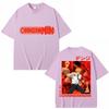 90s Japanese Anime Chainsaw Unisex Graphic T Shirt Unisex Women Fashion Vintage Cosplay Tshirts Oversized Cotton Casual Tshirt Male