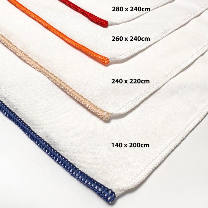 Housse de couette en polycoton 140x200 cm PERCALE lin, par Soleil d'ocre