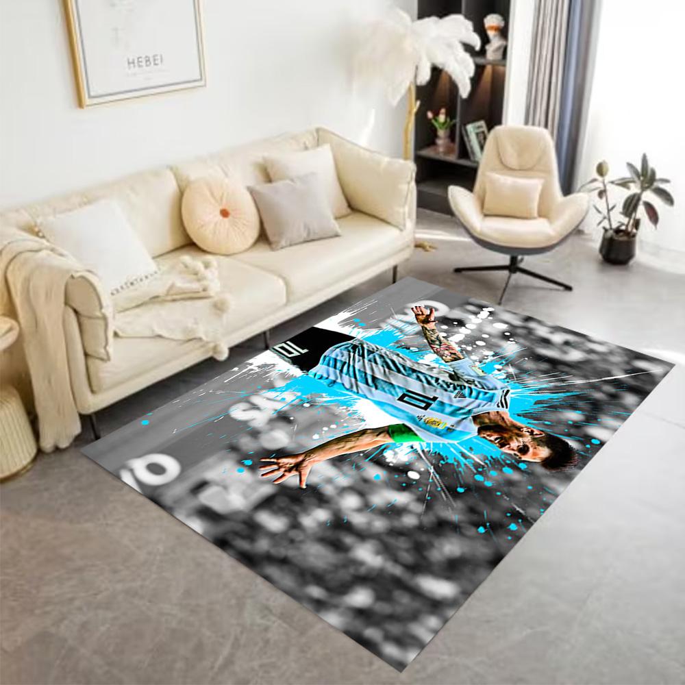 Leo Messi Barcelona Legend Floor Rug Office Rug Perfect for Game Room Entryway Outdoor Study Room Antislip Carpet Anime Office Decor Spiritual Gift