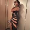 KD Summer Women's New Hollow Low-necked High-waisted Hip-wrapped Slim-fitting Long Dress