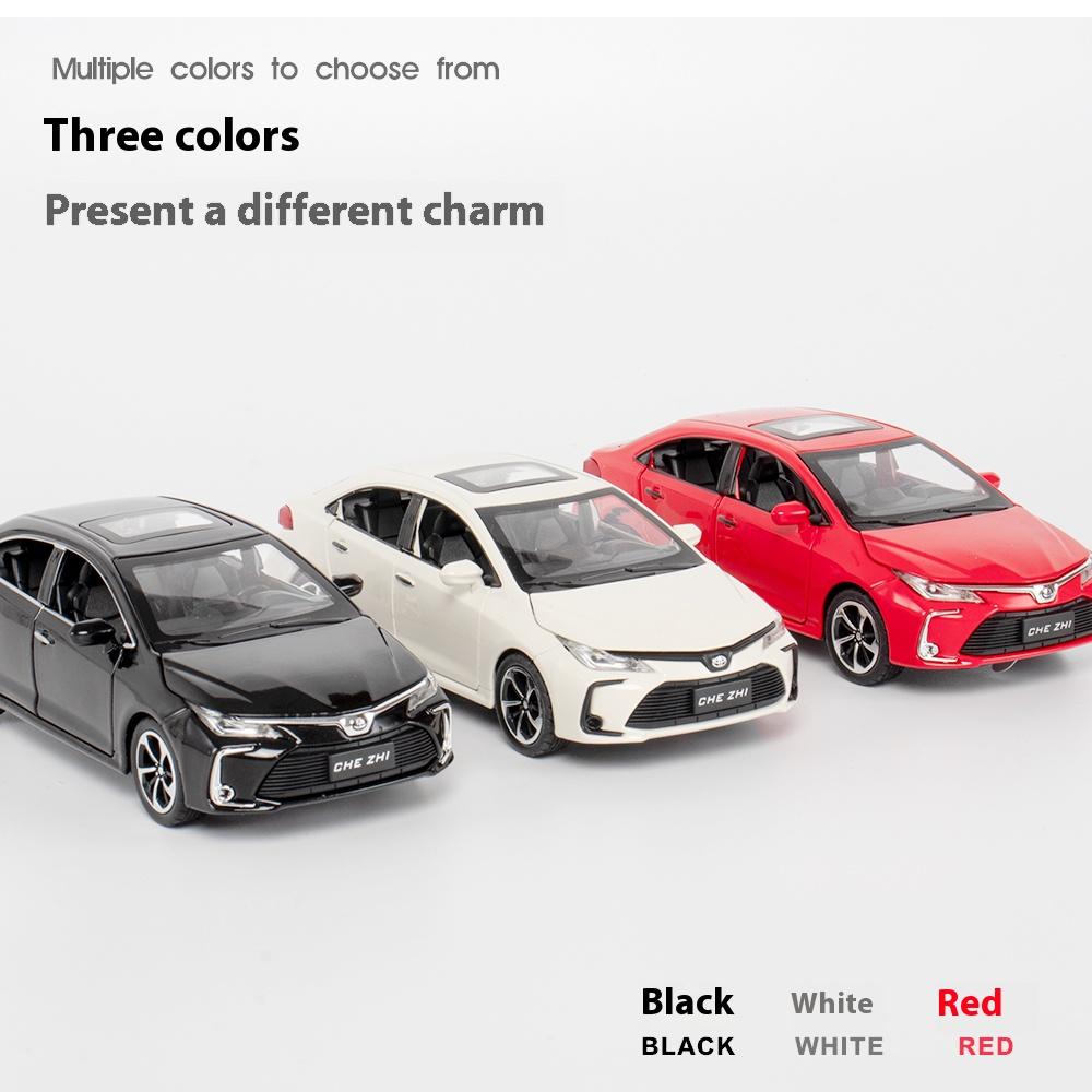 1/32 TOYOTA Corolla Alloy Car Diecast Model Sound & Light Pull Back Toy Children's Toy Kids Gift Birthday Present for Boys