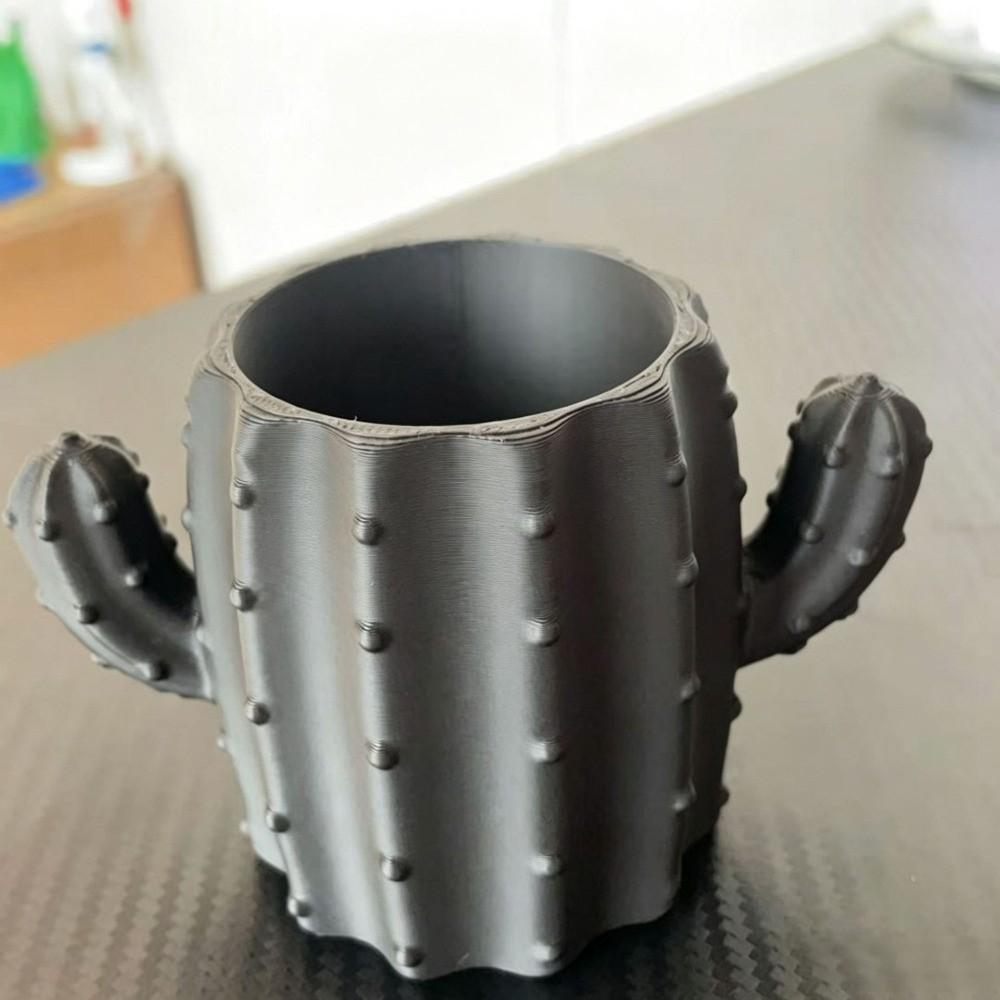 3D Printed Cactus Pen Holder Ins Style Makeup Brush Organizer Desktop Storage Pot  School Decor