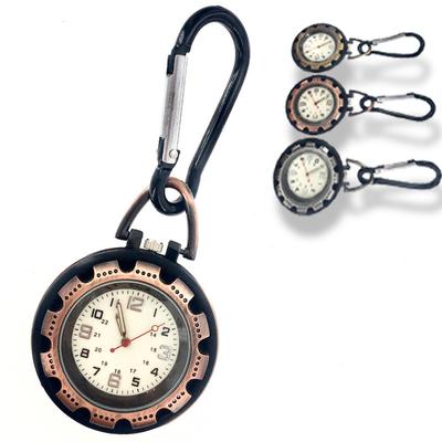 Mountaineering Buckle Watch Mini Luminous Multi-Functional Quartz Backpack Buckle Watch Keychain Watch