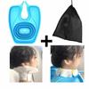 Convenient Hair Wash Tray Portable Hair Washing Tool Easy Install Foldable Hair Wash Tub  Bathroom