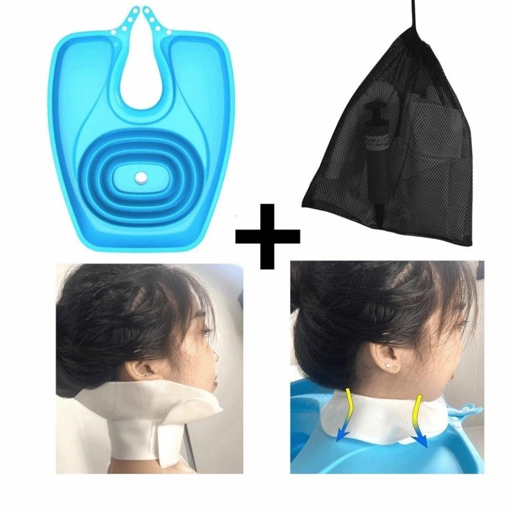 Convenient Hair Wash Tray Portable Hair Washing Tool Easy Install Foldable Hair Wash Tub Bathroom