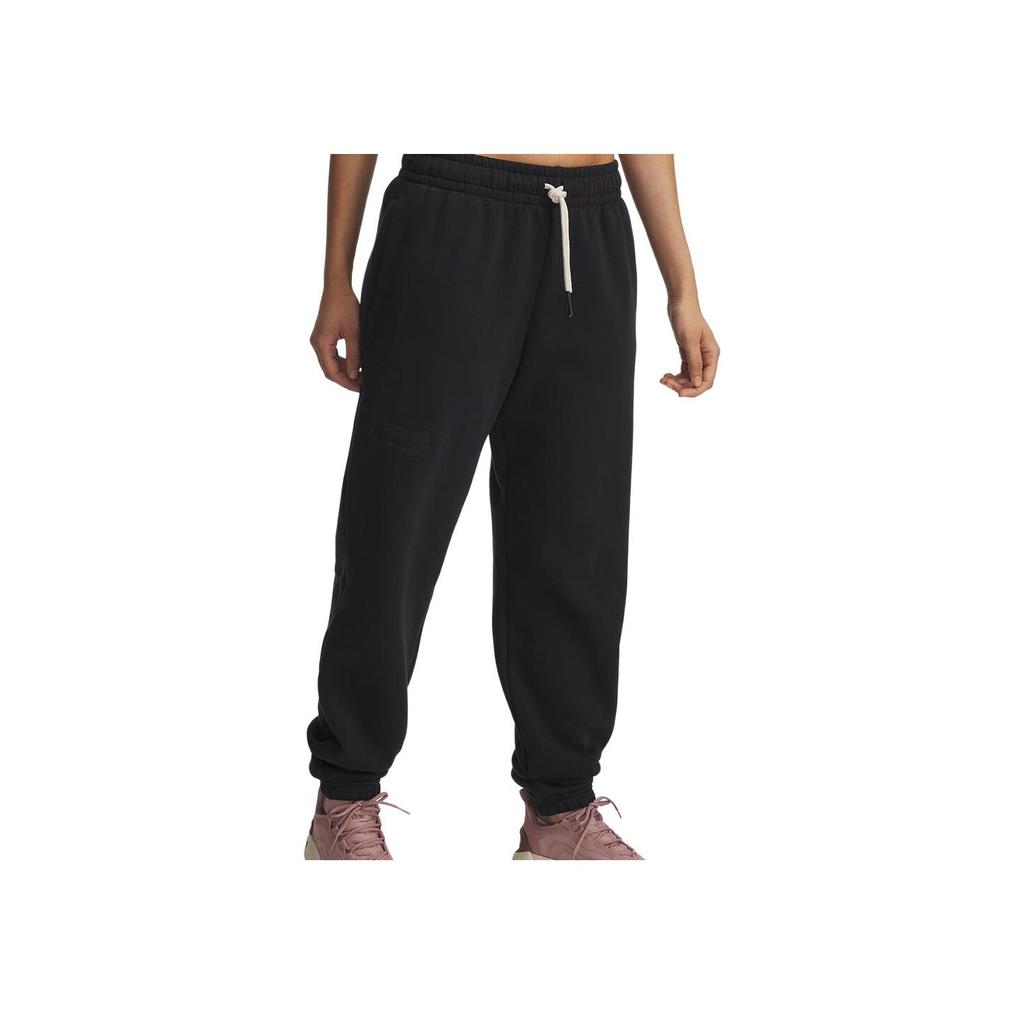Under Armour Versatile Comfortable Casual Lace-Up Knitted Sports Pants Women bottoms 6005090-002