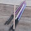 Birthday Party Candles 6 Pack Simple Electroplated Metal Color Straight Rod Wedding Decoration Arrangement Cake Candles