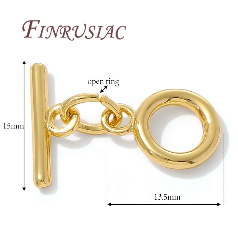 18K Gold Plated Toggle Clasp For Jewelry,Bracelets Locks,OT Clasp For Jewellery,Necklace Clasps Connectors,DIY Accessories