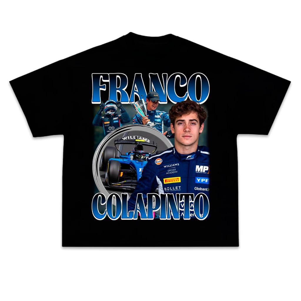 Franco Colapinto T-Shirt Men Casual Cotton Oversized Y2k T-SHIRTS Men Short Sleeve Street Hip Hop Male Female Summer Clothes Top