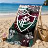 Flumi-nense Football Crest Printed Microfiber Beach Towel, Soft And Absorbent, Quick-Dry, Ideal for Summer Travel, Beach Essential, Swimming Pool