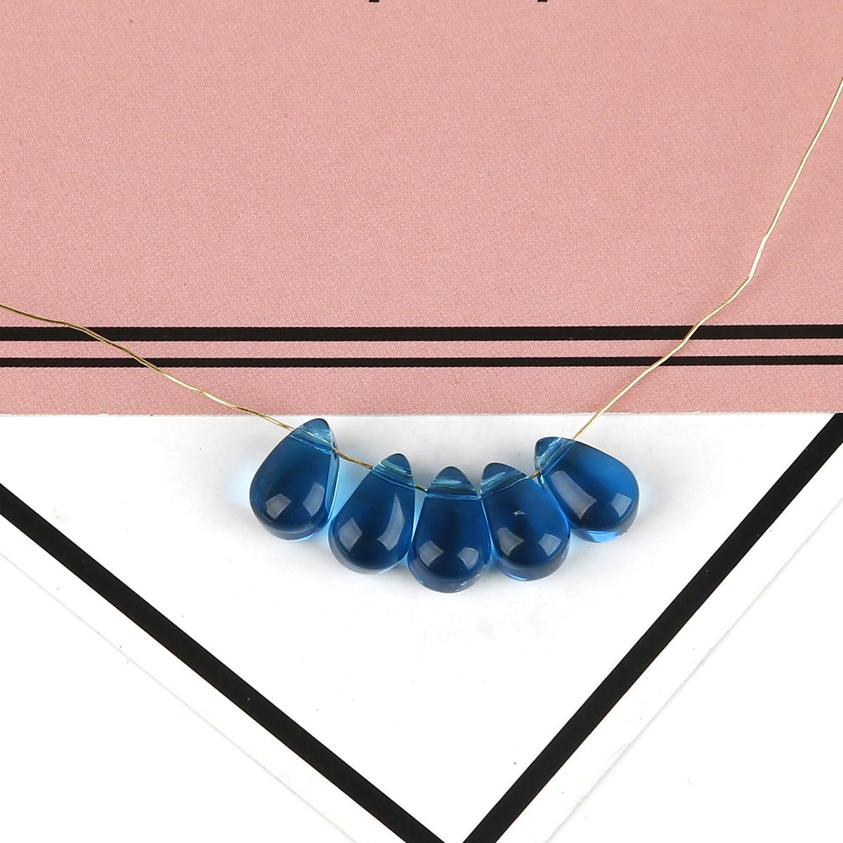 

9x6 мм 5 шт. маленькие стеклянные подвески в виде капель воды свободные бусины для изготовления ювелирных изделий своими руками