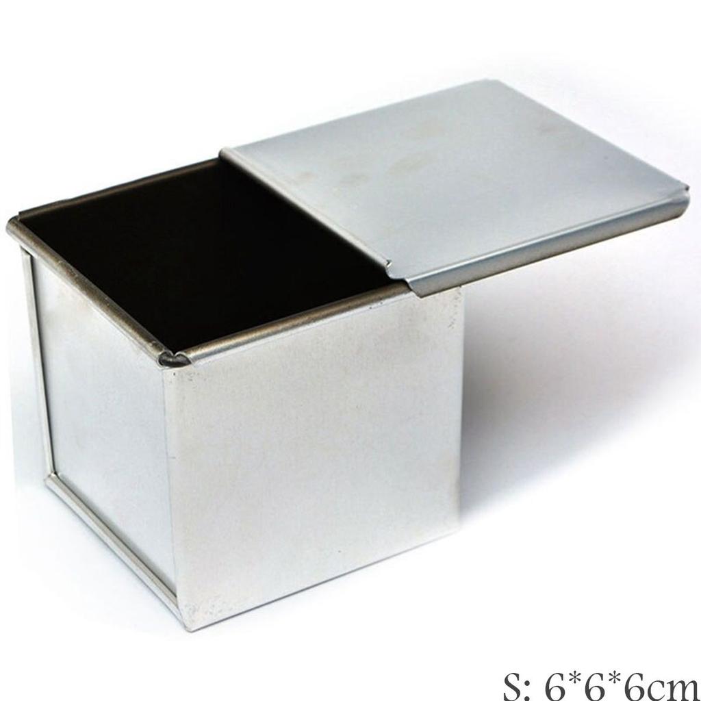 Mini Quadratische Küchen Kuchen Backwerkzeug Dessert Herstellung Toastbox Kastenform Mit Deckel Brotform