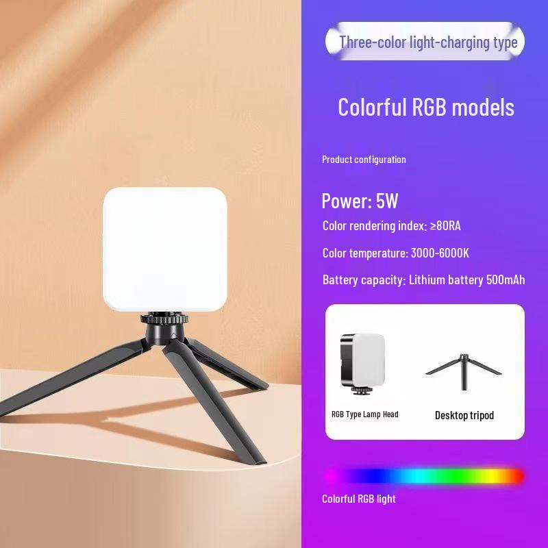 Portable RGB LED Fill Light for Mobile Photography & Live Streaming