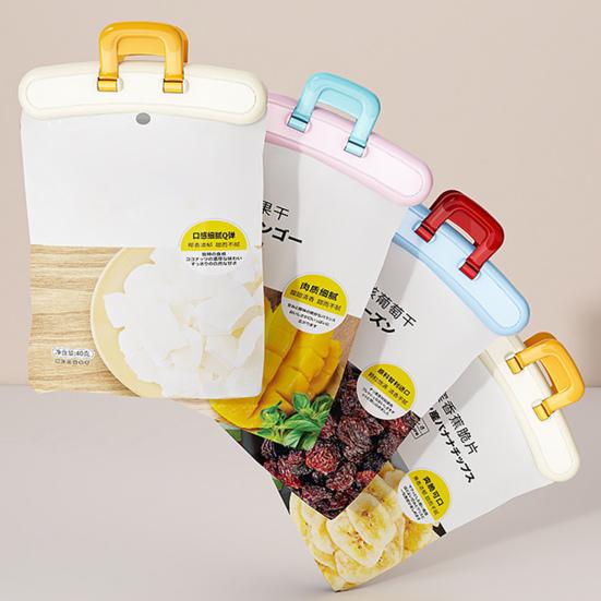 Snackbeutel-Klammern Multifunktionale Verschlussklammern für Snackbeutel Gewürz Tee Mehlbeutel Starker luftdichter Verschluss Einfache Einhandbedienung Kunststoff Küche