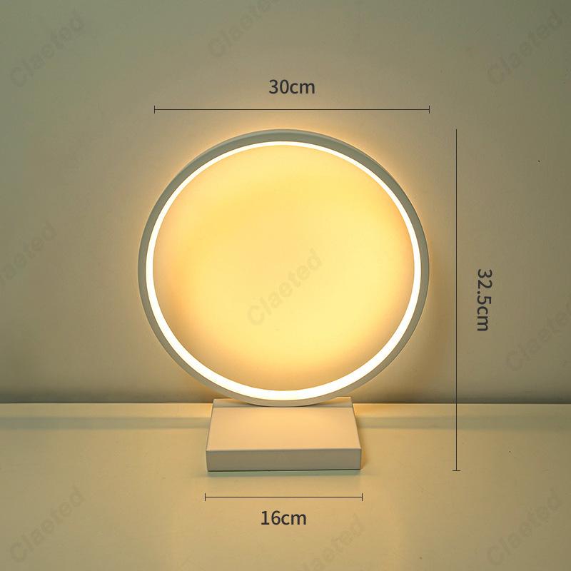 Creative and Minimalist LED Storage Ring Table Lamp Dormitory Desk Bedroom Headboard Decoration Atmosphere Small Night Light