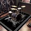 Drum Set Music Theme Rug: Non-Slip Washable Mat for Indoor Outdoor, Bedroom, Living Room, Entryway, Dorm Home Decor