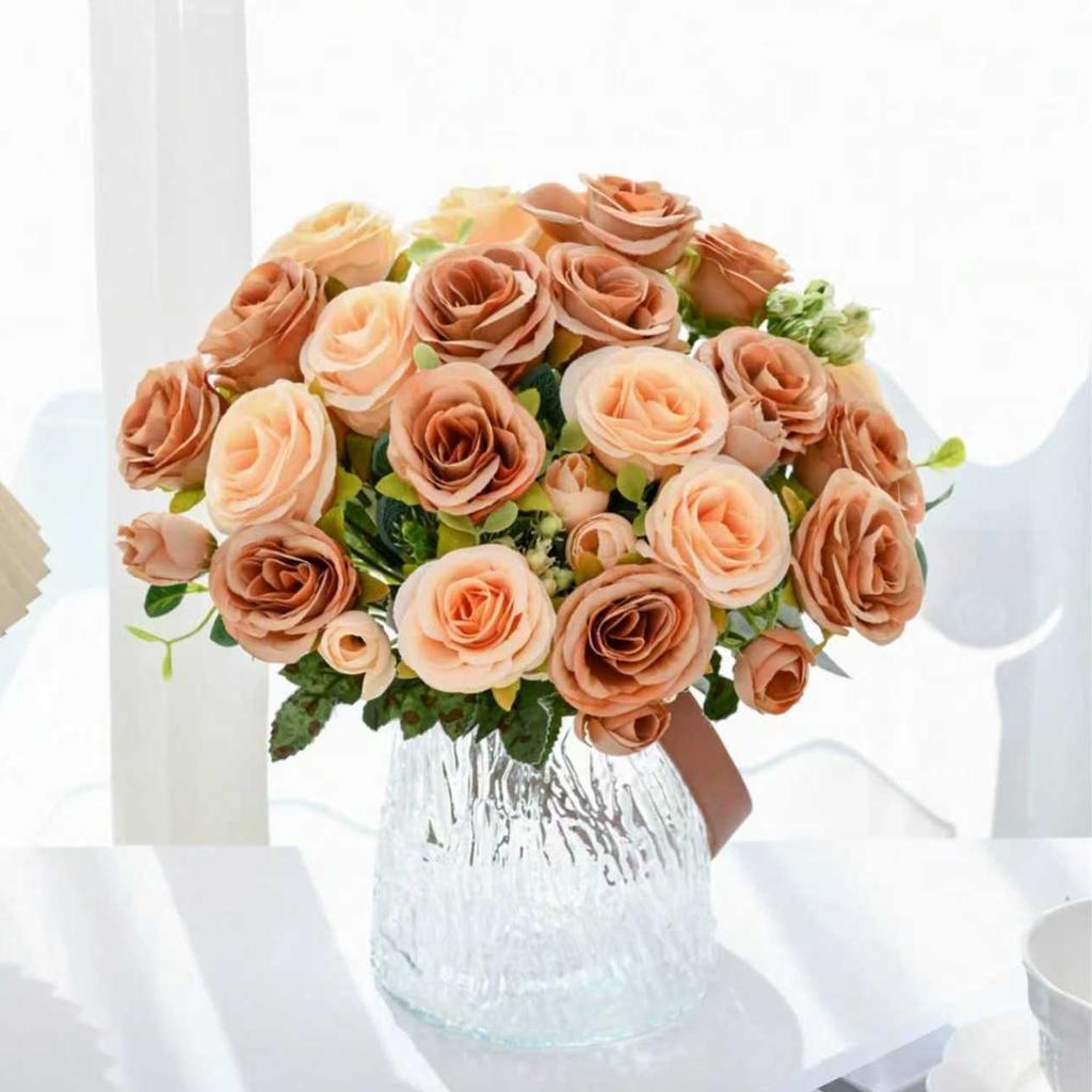 1/3pcs Artificial Flowers Wedding Party Home Bedroom Table Decoration Bridal Bouquet Yard Garden Fake Silk Peony Hydrangeas Vase