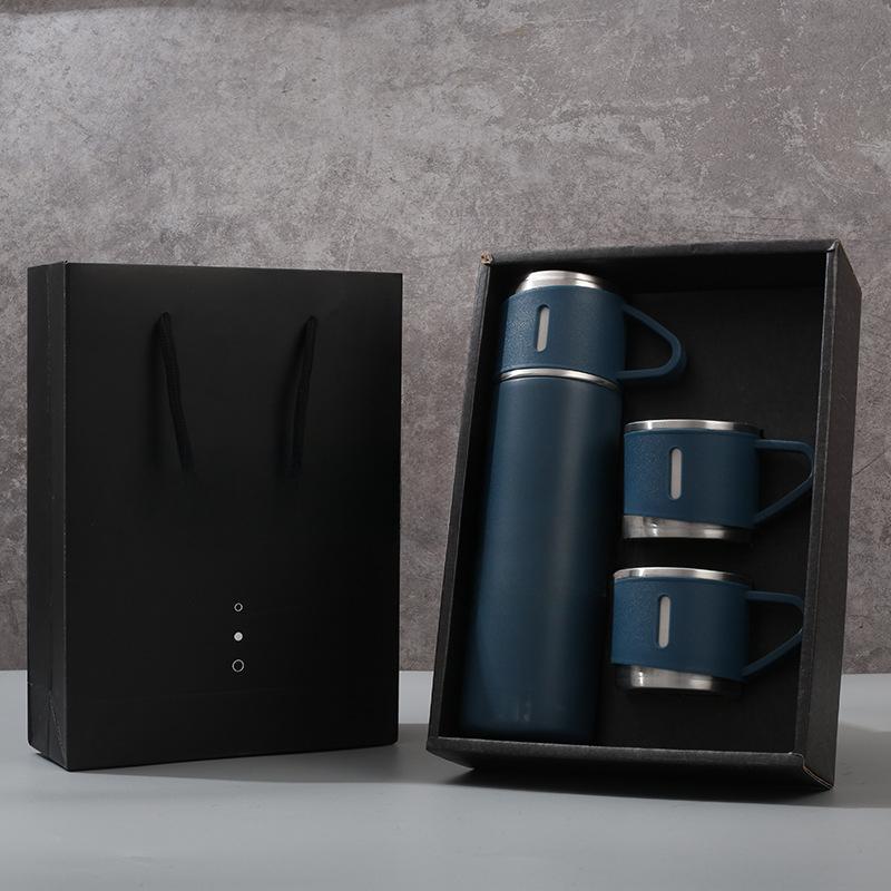 Stainless Steel Vacuum Business Mug Gift Box Portable Office Tea Cup High End Annual Gift for Professionals